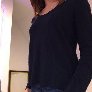 Blue Long Sleeve Top